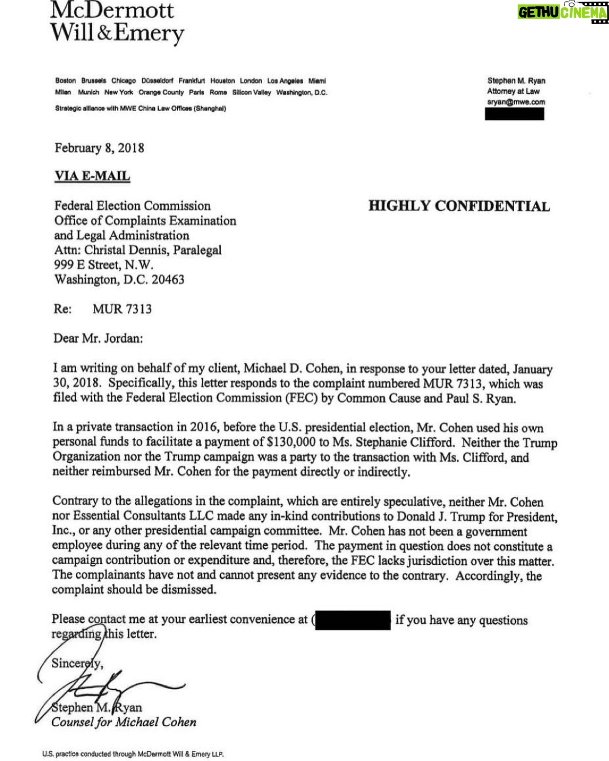 Eric Trump - 36K Likes - I wonder if this is being hidden from the Grand Jury as well?!
Michael Cohen’s Attorney: “The payment in question does NOT constitute a campaign contribution.”
End this nonsense!