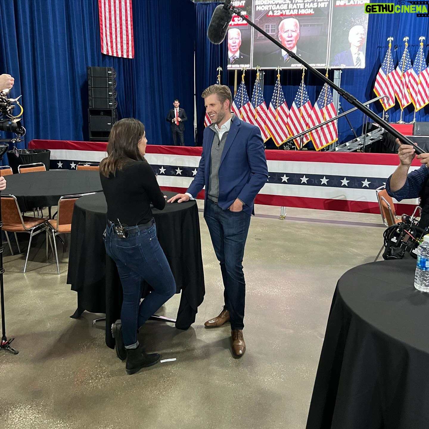 Eric Trump Instagram - Making my rounds in Iowa! Catch me on NBC Nightly News, Newsmax, News Nation, RSBN & more!