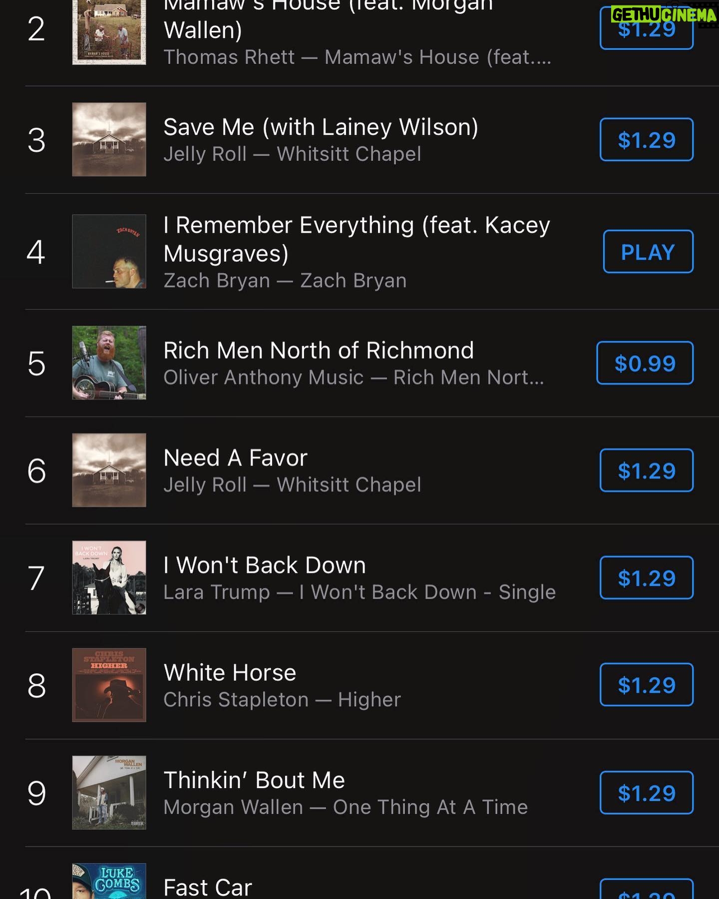 Eric Trump Instagram - @laraleatrump is up to #7 on the iTunes Charts! #Country #LFG!!