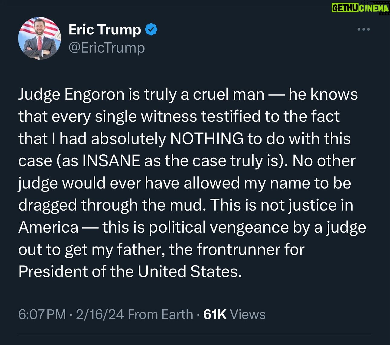 Eric Trump - 60K Likes -