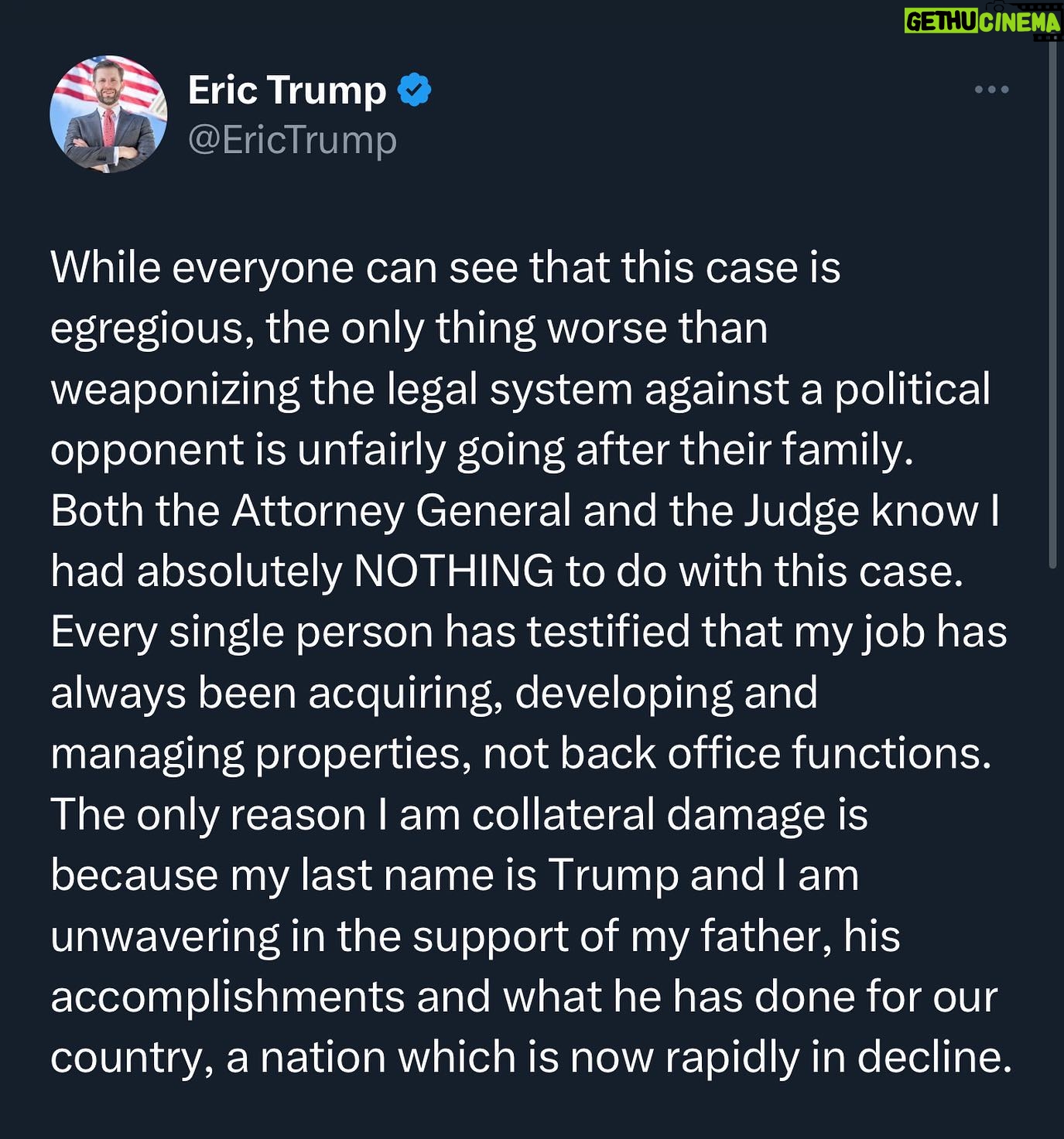 Eric Trump - 37.6K Likes -