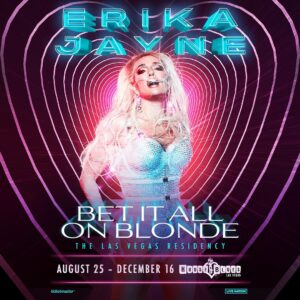 Erika Jayne Instagram - After darkness comes light. 365 days ago I was at one of the lowest points in my life. Thanks to your love and support, it is with tears in my eyes that I announce my first Las Vegas Residency: BET IT ALL ON BLONDE. 

To anyone who’s ever told you that something isn’t possible, that you’re not good enough, or that they don’t believe in you - DREAMS DO COME TRUE. 

I’m forever grateful for all of you who have been with me through this journey and I’m so excited to celebrate life’s moments with you  starting August 25th! Let’s go Vegas!!! @livenation @hoblasvegas @mandalaybay - let’s do this!!!!
Tickets go on sale Monday, April 24 at 10AM PT. ⭐️
