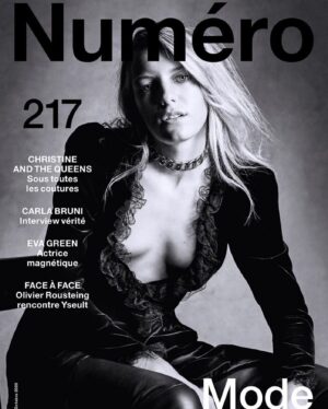 Erika Linder Instagram - ⭐️ @numeromagazine 📸 @victordemarchelier @paulsinclaire @hairbyorlandopita @rieomoto @anthonyvaccarello @ysl @babethdjian ⭐️