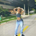 Erika Schneider Instagram - @diesel 💙 Gostam de looks assim All Jeans?