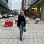 Erin Foster Instagram - It was beautiful to revisit my French roots in Montrèal, after spending 11th grade at a Swiss boarding school that gave me a pretentious personality I came back home with. Also I recently got in trouble for not posting favorite daughter outfits enough. Also Simon made fun of me in front of a Ferris wheel. Also, Simon manages Nickelback. Au Revoir!!