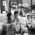 Erin Foster Instagram - If you choose to do a home birth you have to be really clear on why you want to do it, so that when the time comes when you’re begging to be taken to the hospital someone reminds you. My reason was that we did over 20 failed rounds of IVF and at some point in the process I just went numb. I stopped feeling the highs (there weren’t any) or the lows (there were too many). I stopped reacting after bad news or letting anyone talk to me about it. So when I was finally going to become a mom, I didn’t want to disconnect with medication. I wanted to feel her and have her feel me, and be filled with all the love hormones that would help me forget the pain I was in. It was THE hardest thing I’ve ever done, no contest. I had a plan to deliver in water surrounded by fresh flowers, but I unexpectedly hated the bath and tried to escape at one point and just crawled on the floor like an animal. Simon couldn’t make eye contact with me. But I was never scared. I never felt like I wasn’t safe at home, and that’s because of the unbelievable team around me and how much they prepared me for each moment. They created a perfect environment and from the moment I met them all, they empowered me. They refused to let me think that at 41 I couldn’t have the birth I wanted. After Noa was born they all banned together to make sure I was breast feeding properly, helped me choose a pediatrician, connected us to people to help with her tongue tie, and continue to be a flow of resources and support. We feel so lucky and grateful. No matter how hard the journey is, once you get to where you were aiming for, none of it matters. Also, I really regret asking moms why they don’t just sleep when the baby sleeps. I’m sorry for my ignorance ❤️