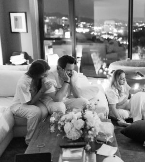 Erin Foster Instagram - If you choose to do a home birth you have to be really clear on why you want to do it, so that when the time comes when you’re begging to be taken to the hospital someone reminds you. My reason was that we did over 20 failed rounds of IVF and at some point in the process I just went numb. I stopped feeling the highs (there weren’t any) or the lows (there were too many). I stopped reacting after bad news or letting anyone talk to me about it. So when I was finally going to become a mom, I didn’t want to disconnect with medication. I wanted to feel her and have her feel me, and be filled with all the love hormones that would help me forget the pain I was in. It was THE hardest thing I’ve ever done, no contest. I had a plan to deliver in water surrounded by fresh flowers, but I unexpectedly hated the bath and tried to escape at one point and just crawled on the floor like an animal. Simon couldn’t make eye contact with me. But I was never scared. I never felt like I wasn’t safe at home, and that’s because of the unbelievable team around me and how much they prepared me for each moment. They created a perfect environment and from the moment I met them all, they empowered me. They refused to let me think that at 41 I couldn’t have the birth I wanted. After Noa was born they all banned together to make sure I was breast feeding properly, helped me choose a pediatrician, connected us to people to help with her tongue tie, and continue to be a flow of resources and support. We feel so lucky and grateful. No matter how hard the journey is, once you get to where you were aiming for, none of it matters. Also, I really regret asking moms why they don’t just sleep when the baby sleeps. I’m sorry for my ignorance ❤️