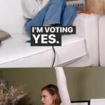 Erin Foster Instagram - Sara doesn’t have a vote, but she voted YES for the writers strike .