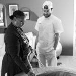 Erin Foster Instagram - If you choose to do a home birth you have to be really clear on why you want to do it, so that when the time comes when you’re begging to be taken to the hospital someone reminds you. My reason was that we did over 20 failed rounds of IVF and at some point in the process I just went numb. I stopped feeling the highs (there weren’t any) or the lows (there were too many). I stopped reacting after bad news or letting anyone talk to me about it. So when I was finally going to become a mom, I didn’t want to disconnect with medication. I wanted to feel her and have her feel me, and be filled with all the love hormones that would help me forget the pain I was in. It was THE hardest thing I’ve ever done, no contest. I had a plan to deliver in water surrounded by fresh flowers, but I unexpectedly hated the bath and tried to escape at one point and just crawled on the floor like an animal. Simon couldn’t make eye contact with me. But I was never scared. I never felt like I wasn’t safe at home, and that’s because of the unbelievable team around me and how much they prepared me for each moment. They created a perfect environment and from the moment I met them all, they empowered me. They refused to let me think that at 41 I couldn’t have the birth I wanted. After Noa was born they all banned together to make sure I was breast feeding properly, helped me choose a pediatrician, connected us to people to help with her tongue tie, and continue to be a flow of resources and support. We feel so lucky and grateful. No matter how hard the journey is, once you get to where you were aiming for, none of it matters. Also, I really regret asking moms why they don’t just sleep when the baby sleeps. I’m sorry for my ignorance ❤️