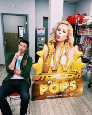 Erin Moriarty Instagram - Our next campaign together is gonna be for Tootsie Pops 🍭 @jack_quaid (  some BTS gems) @chacecrawford @toni.starr