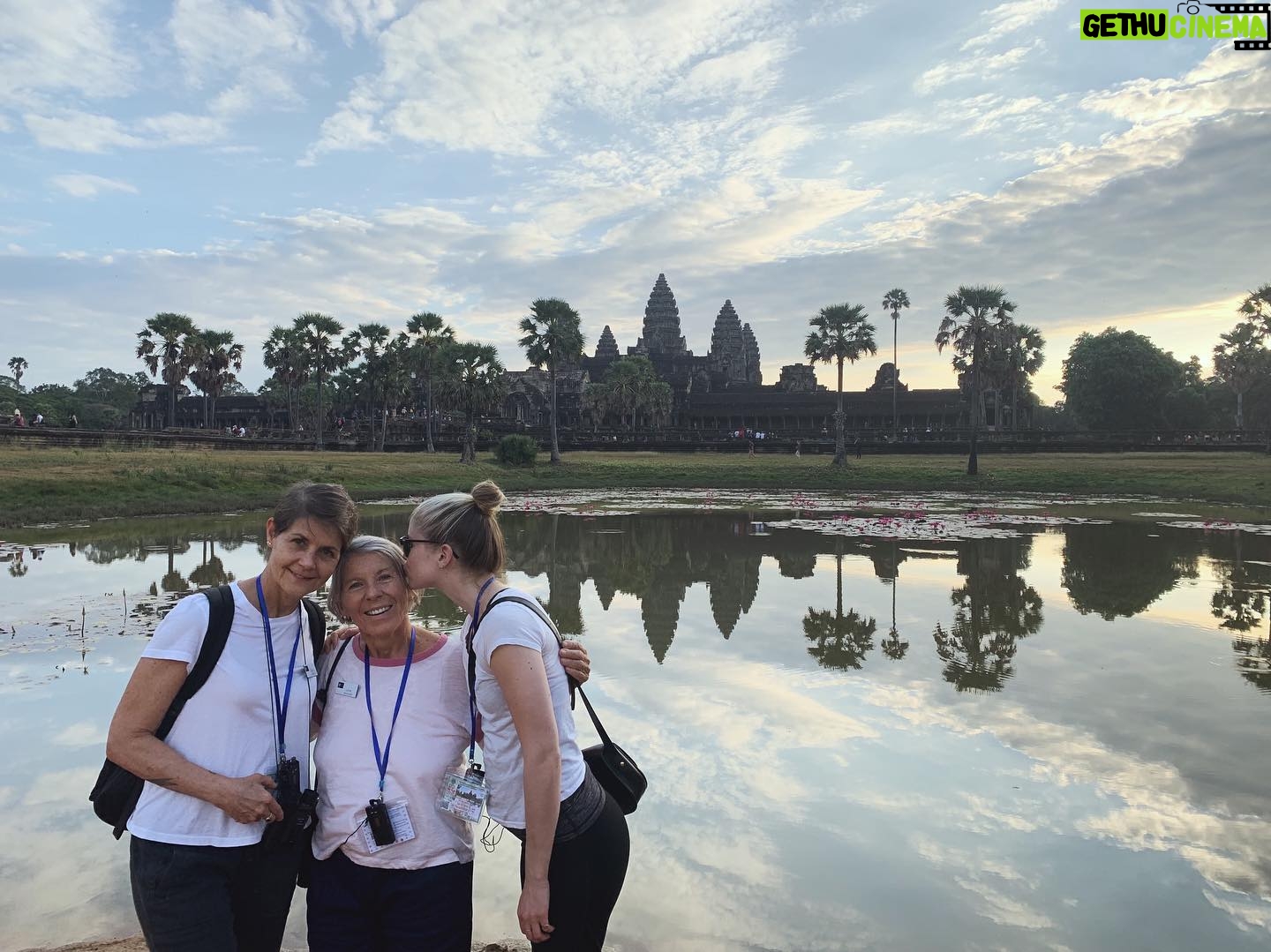 Erin Moriarty Instagram - Angkor Wat at sunrise ( my favorite new local friend).