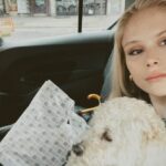 Erin Moriarty Instagram - mastered the art of weekending while back home: donuts are an absolutely valid (& optimal) sort of Friday night hedonism, wearing something creepy & reminiscent of Halloween WAY before the holiday - probably the most fun of all weekend night outfit choices, and George is the cherry on top of everything. #🍩