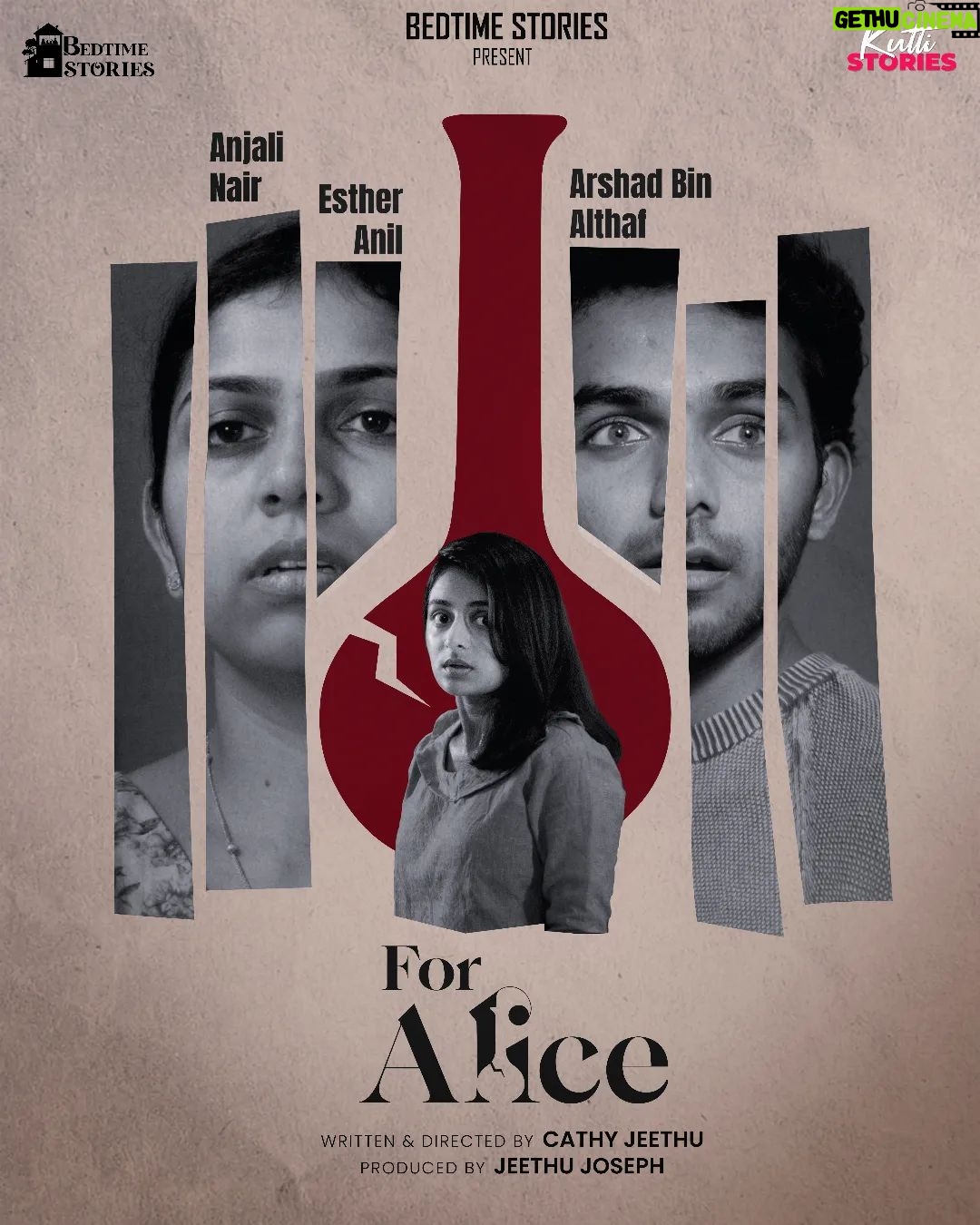Esther Anil Instagram - Presenting you all, #ForAlice Directed by #CathyJeethu and Produced by #BedTimeStories !!! Do watch, support and share your valuable feedbacks !!! Link in bio ✨ @_estheranil @arshadbinalthaf_ @anjaliamm @jeethu4ever @lintajeethu @daszii @katina.a.j_12 @sreejith.cv.3 @kanpromenon @gautam_krishna07 @rajeshpvelayudhan @naveenchempodi @sumeshnandakumar @pranav_mohan66 @rahul_arthunkal @ukwoods.inc @baanyan_designs @tony_magmyth