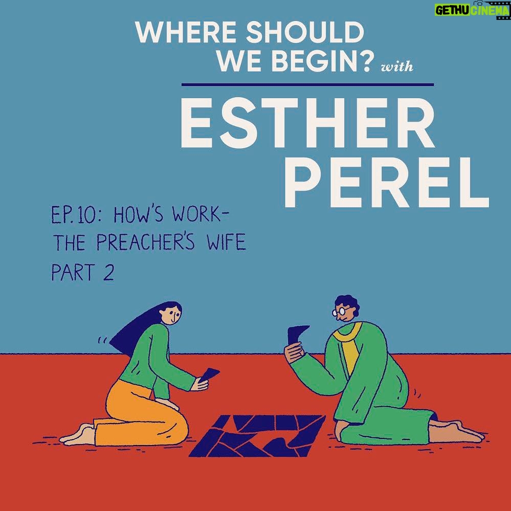 Esther Perel Instagram - When tragedy strikes their church and community, the preacher and his wife embark on a journey to rebuild, not only for themselves but also for their congregation. Join me for the second part of this special two-part episode of “The Preacher’s Wife”, as we navigate through the complexities of life. Please be aware that this episode touches on the sensitive topic of suicide. Take care while listening.