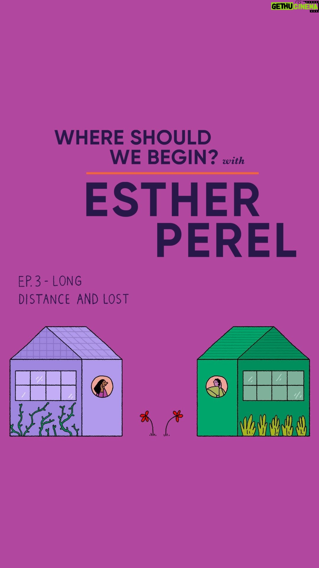 Esther Perel Instagram - In my newest episode of Where Should We Begin? I sit down with a new couple who recently began a long distance romance. However, they’ve actually known each other for many years because he was a friend of her brother. Her family became a family for him as well, and she was the younger sister. He grew up in a house where love was never a guarantee. She had the seemingly perfect family, and all the love in the world. Together, they struggle to find their footing and separate themselves from their vastly different stories. So they’ve known each other, but they don’t know each other. Tune into “Long Distance and Lost” on Apple Podcasts or your preferred podcast platform via the link in my bio.
