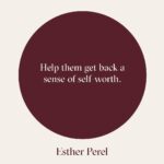 Esther Perel Instagram - Every day I work with couples who have been devastated by infidelity. They are in disbelief, gutted, shattered. Despite how common affairs are, the intensity of reactions that surround the topic of infidelity stands in the way of understanding, repair, and resilience — all elements that are crucial to the vitality of a relationship. Love is messy, infidelity more so. As a friend or family member of someone who has discovered an affair, your role is to be a support system and guide your loved one in getting back their own sense of self-worth, to overcome what very well may be one of the most challenging times of their life. Visit the link in my bio to learn how to best support a friend or family member during this time.