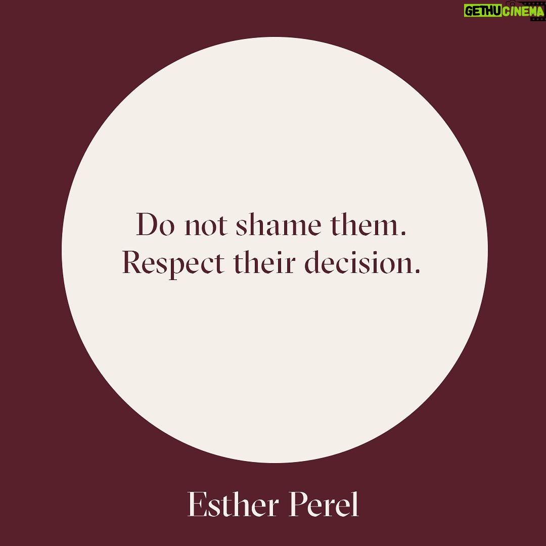 Esther Perel Instagram - Every day I work with couples who have been devastated by infidelity. They are in disbelief, gutted, shattered. Despite how common affairs are, the intensity of reactions that surround the topic of infidelity stands in the way of understanding, repair, and resilience — all elements that are crucial to the vitality of a relationship. Love is messy, infidelity more so. As a friend or family member of someone who has discovered an affair, your role is to be a support system and guide your loved one in getting back their own sense of self-worth, to overcome what very well may be one of the most challenging times of their life. Visit the link in my bio to learn how to best support a friend or family member during this time.