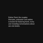 Esther Perel Instagram - @estherperelofficial, the Belgian-born daughter of two Polish Holocaust survivors, 65, has captivated millions in recent years with her disarming sense of humor, her polyglot’s worldly vocabulary and her daring but generously humane philosophies on love. Her work as a therapist and lecturer has been popular ever since the 2006 publication of “Mating in Captivity,” her guide to ensuring domesticity and sexual desire can coexist in long-term relationships. Lately, Perel has been thinking a lot about loneliness, and how it looms ever larger over a society that believes it’s hyperconnected. So with help, she created “An Evening With Esther Perel.” To read more about Perel and her new tour, tap the link in our bio. Photos by @jessedittmar.