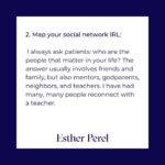Esther Perel Instagram - Friends are an enormously important part of my life. I dedicate time to building new friendships, fostering a community, and maintaining relationships all over the world. In my office, I encourage my clients to make friends and explore the myriad of questions that arise around these relationships as often as I do romantic relationships. What does friendship mean? What are different degrees of friendships? What different types? How do you talk to your friends? How do you fight with your friends? How do you make up with your friends? We don’t focus enough on these questions in friendship, yet they are the balms of people’s lives. Priya Parker once explained to me that when people gather, they are there for you, but they are also there for themselves. For when we know that we matter to others, it gives us a significance. Many of you have heard me explain how, today, we turn to one person, our partner, to provide what an entire village once did: a sense of grounding, meaning, and continuity. Now, I am meditating on the importance of the village: how I have built my village and how you can build and maintain yours. No matter how deep your connection, friendships require emotional maintenance. Connection creates positive by-products; it is an antidote to loneliness. Friends are a lifeline, an oxygen mask. And Object Constancy—our capacity to understand that an absent person or object exists and will return—is a muscle that needs to be exercised. Consider this a workout plan for the friendships that matter most to you. Remember: it is the quality of our relationships that determines the quality of our lives. To explore the topic further, visit the blog through the link in my bio.