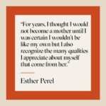 Esther Perel Instagram – “I miss my mother… but I’m also happy she’s gone. I’ve had a life that I would not have had if she was still here. How do I reconcile these feelings?”

Standing and shaking, surrounded by thousands of people, the woman who asked this during a recent Q&A stared at me waiting for an answer. I didn’t have a simple one. The collective “Mmmm” in the room—that ineffable sound of recognition, empathy, and kindred pain—was evidence of how many people related to her dilemma. I did, too. 

Relational ambivalence is the experience of contradictory thoughts and feelings—of love and hate, attraction and disgust, excitement and fear—toward someone with whom you are in a relationship. It’s intrinsic to all relationships, including the very first: with your mother. 

In my latest newsletter, I explore this question further, centering on my personal relationship with my mother. Within it, I offer insights that helped me navigate the complexities of holding contradictory feelings towards her, a dynamic that profoundly influenced the foundation of our relationship. To read this month’s newsletter, visit the link in my bio.

Let’s turn the lens on you: 

Do you, or did you, experience relational ambivalence with your mother? How did it show up for you? What are the positive qualities you see in yourself that come from your mother? The less-than-lovely qualities?