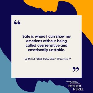 Esther Perel Instagram - Ever found yourself in relationships where you ask yourself, “Why do I stay when I know I deserve better?” You’re not alone. In a new episode of “Where Should We Begin?”, I unravel the heartbreaking struggle of a woman stuck in a cycle of toxic love. Tune in as we explore the reasons behind her repeated return to familiar pain, and shed light on the path to breaking free. Listen to “If He’s A “High Value Man” What Am I?” through the link in my bio.