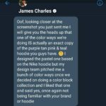 Ethan Klein Instagram - James Charles admitting they ripped us but it's okay because "we don't have the same fanbase or demographic".