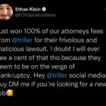 Ethan Klein Instagram – Fuck @triller & FUCK ryankavanaughofficial