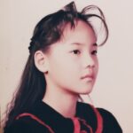 Eugene Instagram - 5학년때. 그 시절 유행 했던 더듬이 앞머리🤣😂😆 When I was 11. Look at my hair style~!