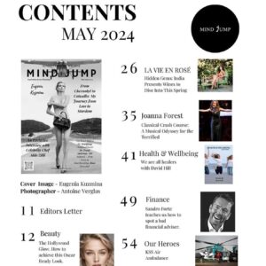 Eugenia Kuzmina Instagram - Happy May 🌸 Thank you UK based magazine  @mindjumpmagazine for the cover and article shot by @antoineverglas @donnafumoso in #stbarth 💜🦋 bag @prada Kintsugi — which means “join with gold” — is the Japanese art of repairing broken objects, often ceramic pottery or glass. Traditionally, gold lacquer is used to piece shards together again, creating a more beautiful object through the acts of breaking and repair. Kintsugi encourages us to  see the perfect imperfection … finally got to watch @hbo_chernobyl … it’s true how the information got hidden and knowing my dad was part of the scientists trying to reveal the scale of that event 💙