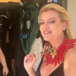 Eugenia Kuzmina Instagram - Behind the scenes @baroqco_official make up hair @misssabrinadubois @festivaldecannes