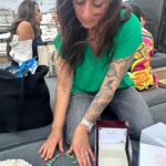 Eugenia Kuzmina Instagram – @geraldine_diving your story should be seen , inspired by your spirit and your work as the only female deep diver , second most dangerous job after being an astronaut 💜🔥🎞️ and thank you for the precious gift @crispinaparis 🐬