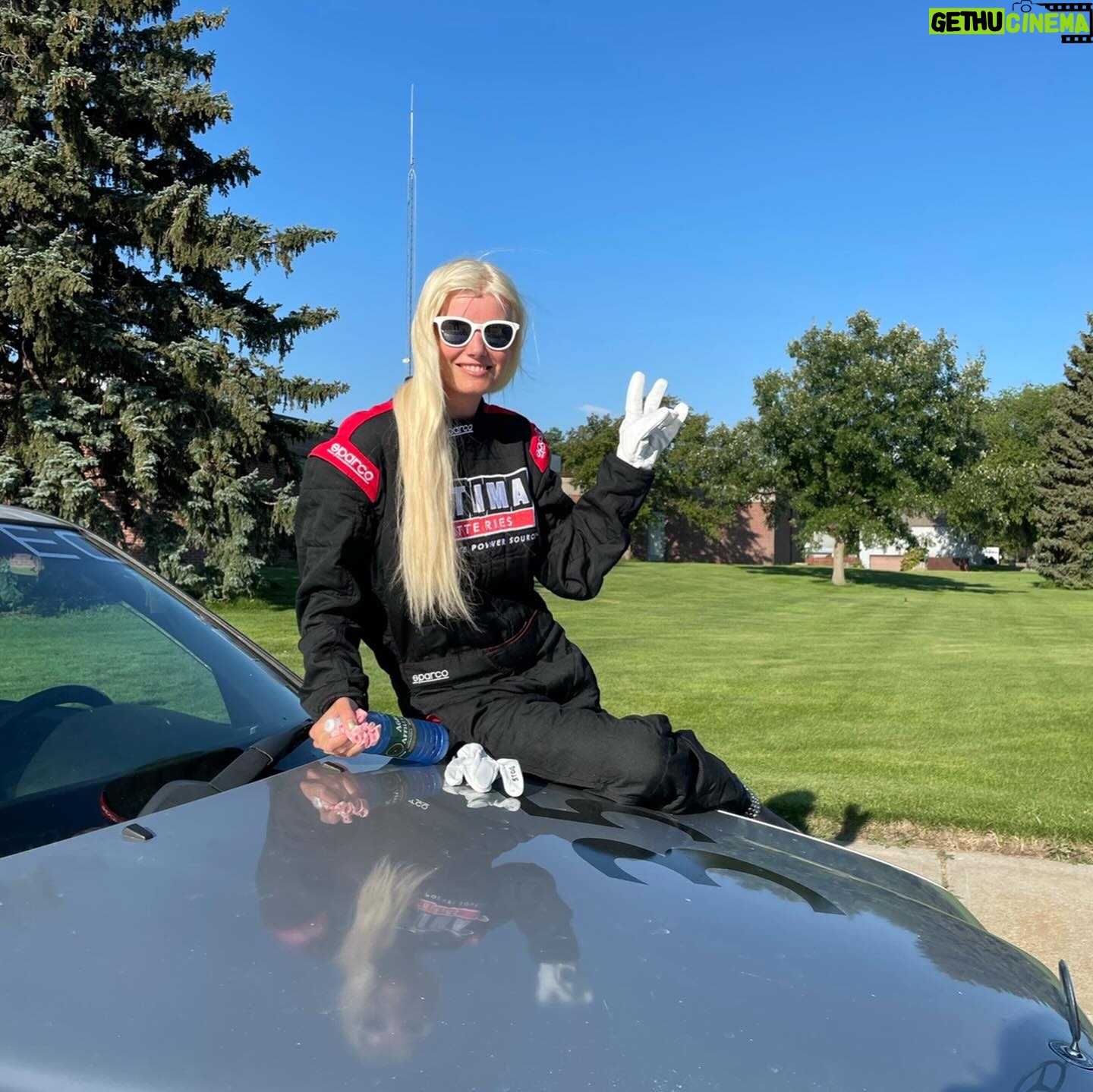 Eugenia Kuzmina Instagram - @theabingdonco proud to be a spokesperson for #racecarwatch β¦. π
ππ¦ β¦ what racing teaches me is to be in the moment at every second β If everything seems under control, youβre not going fast enough β β¦ #controversial @optimabatteries @roycer924 ποΈ β¦. #blondemodels ( hair extensions )
