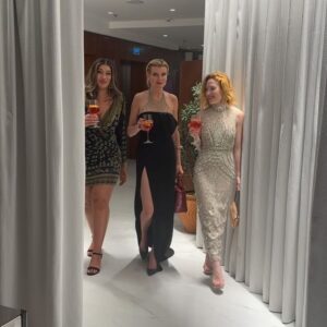 Eugenia Kuzmina Instagram - @campariofficial and @ysl event @festivaldecannes dress @lethanhhoa_official 🖤 dress @lethanhhoa_official
