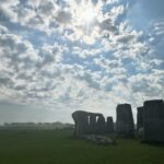 Eugenia Kuzmina Instagram - Happy Mother’s Day ☀️💗🦋 …. Meditating at #stonhenge #mothernature #moon #sun 🌙☀️🌿 #magic …. I don’t post pics of my family anymore on purpose to protect what’s sacred 💜 dress @karnitaharoni_official