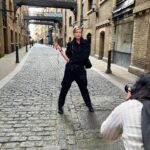 Eugenia Kuzmina Instagram - #streetkids #photoshoot #london🇬🇧 for @alanscottcashmere 💜 by @darkravenau @blackandpaper 🔥🎞️ #behindthescenes … in a way so glad we did without make up and hair just raw … thanks @royalacademyofdramaticart for the truth , On the street there is no tomorrow. There is only here and now and nothing else. And yesterday is just another day