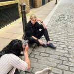 Eugenia Kuzmina Instagram - #streetkids #photoshoot #london🇬🇧 for @alanscottcashmere 💜 by @darkravenau @blackandpaper 🔥🎞️ #behindthescenes … in a way so glad we did without make up and hair just raw … thanks @royalacademyofdramaticart for the truth , On the street there is no tomorrow. There is only here and now and nothing else. And yesterday is just another day