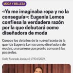 Eugenia Lemos Instagram - GRACIAS 🌹🥹✨ Gracias a los Medios por destacar el trabajo y profesionalismo 🙏✨