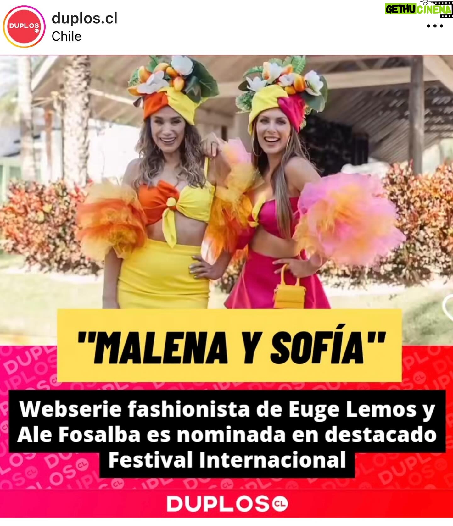 Eugenia Lemos Instagram - ¡No podemos más de emoción! 🫶 Ya vamos rumbo a Miami para el @MiamiWebFest 🛫¡Gracias por nominar a nuestra amada serie fashionista #MalenaySofia en este importante festival de series web🤗 Gracias a la prensa por mostrar nuestro trabajo ¡Ya nos sentimos ganadoras con esta hermosa nominación! 🌷 Deseennos mucha suerte en esta nueva aventura🛫 ¡Los amamos!🩷