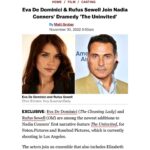 Eva De Dominici Instagram – This film is special for me, so happy and grateful to be part of this project #TheUninvited
Esta película es especial para mi, contenta y agradecida de ser parte de este proyecto #theuninvited