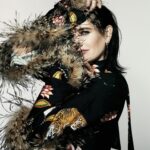 Eva Green Instagram - Thank you @lofficielliechtenstein and @gracemaier for letting me and Mister Winston play dress up with @rachell_photo . I think Winston’s ready for a full-time modelling career 🤩 Stylist : @annalenasophie_g Hair : @perrinerougemonthair Makeup : @harold_james