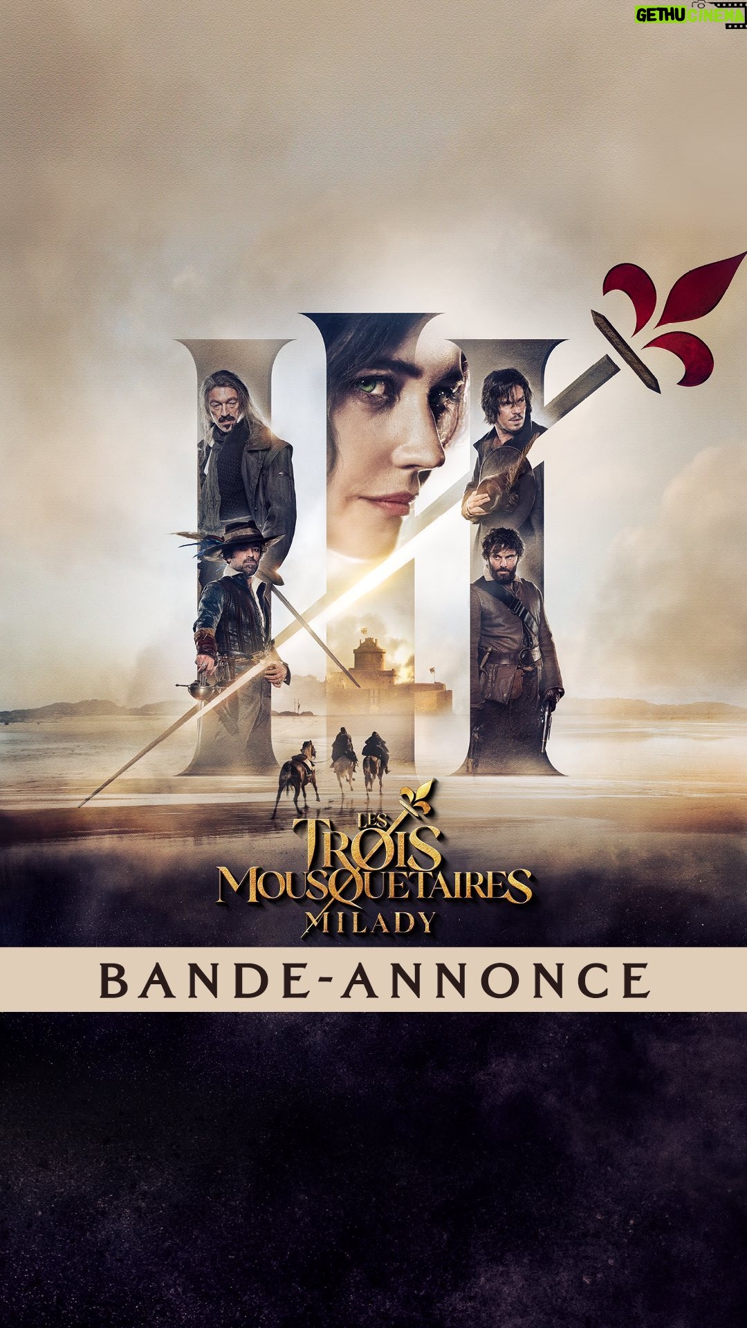 Eva Green Instagram - Milady est de retour 😈 Découvrez la bande-annonce de la deuxième partie des Trois Mousquetaires, au cinéma le 13 décembre 💋⚔️ @lestroismousquetaireslesfilms #LesTroisMousquetairesLesFilms #Milady
