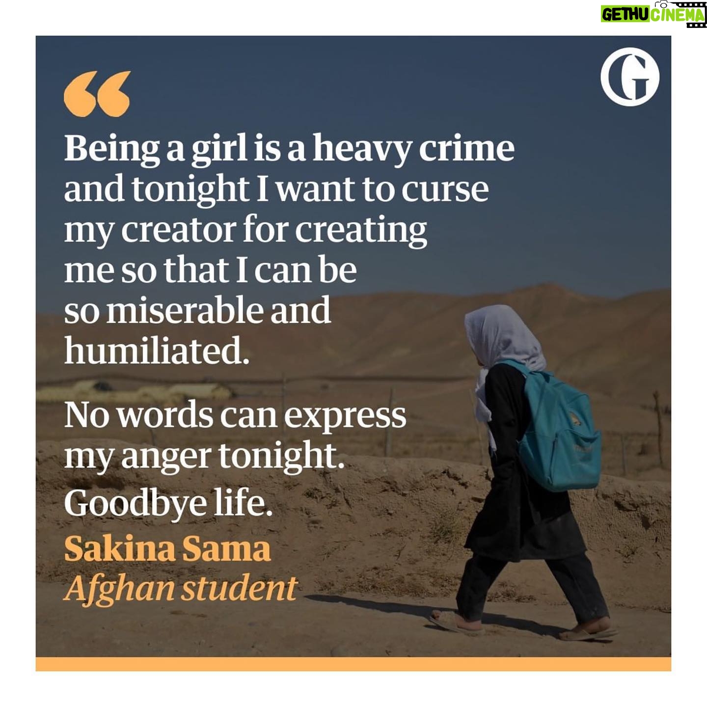Eva Green Instagram - The Taliban has reportedly banned girls in Afghanistan from attending primary school in what would amount to a total ban on female education. On Tuesday, the fundamentalist regime announced that women would be banned from university education indefinitely. Yesterday, female students who showed up for class wept and consoled each other after they were turned away by security forces, forced to reckon with the loss of their imagined futures – and the further tightening of the same extreme misogynist ideology that the Taliban once promised would not return. This news follows a series of recent edicts which suggest that the most fundamentalist voices within the Taliban are now dominant. A number of Afghan civil and women’s rights activists abroad have issued a joint statement calling for the Taliban to reverse “this medieval crime” that will “impose absolute isolation on Afghan women and girls and expose women to violence, poverty and exploitation”. Zahra Joya used to run Rukhshana Media, a news agency she founded to report on the lives of women and girls in Afghanistan, from a small office in Kabul. Forced to flee after the Taliban seized power last year, she relocated to London. Yesterday she wrote a piece for the Guardian, speaking to women facing the abrupt end of their education – even if they were close to graduating. The quote above was written by student Sakina Sama on Facebook. Joya has spoken with more women and girls about their experiences - and it's a heart-wrenching read. Follow the link in bio for her full piece. Archive image by @hoshanghashimi for AFP. #Afghanistan #women #girls #education Repost from The @guardian. Article link in bio.