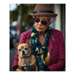 Eva Green Instagram - When dogs have the same energy as their owners… Happy Sunday with Mister Winston and Nora 💖 Repost from @mignonettetakespictures AI generated by @petermartin