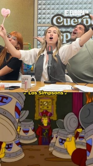 Eva Soriano Instagram - Ya tenéis una felicitación que enviar para el día internacional de Los Simpson. Que no se os olvide☺️

**********
#cuerposespeciales @evasoriano_ @nachogarciar y @chicasobresalto cantan ‘Los Simpson’ #lossimpson