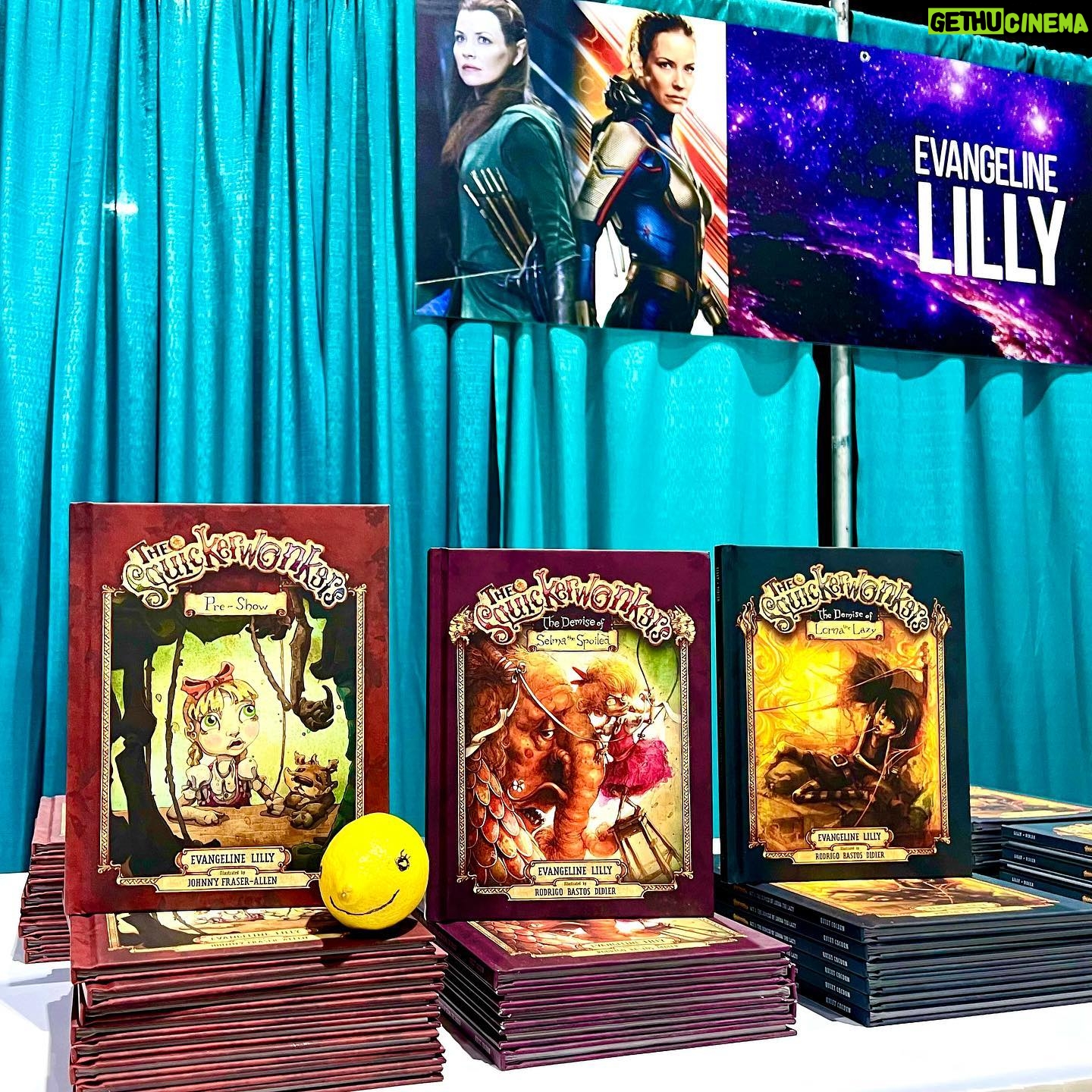 Evangeline Lilly - 56.4K Likes - Thank you @galaxyconrichmond for a beautiful weekend with the fans! @rodrigo_bastos_didier and I got SO much joy from sharing our book series (@thesquickerwonkers) with you and are so excited for how many new #SquickerFans were born!
For those of you who got the first three books this weekend and want to know when the next book is released, sign up to our #SquickerClub on our website (link in bio). I will personally send you emails alerting you when new books, book signings and SquickerAppearances are on the horizon, not to mention sending you special promotions and sales on new books and merchandise.
Thank you, again, Richmond! Thank you to all the fans who were so kind and passionate. You made our weekend very special.
All my SquickerLove 💜