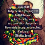 Evangeline Lilly Instagram – “I [am] a child and [grow] like a greening tree and let the wind and distant cries and commotion if opposites blow calmly through my branches.” -#CarlJung #theredbook