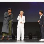 Evangeline Lilly Instagram - I can’t wait for you guys to see this trio and this duo in action in #antmanandthewaspquantumania February is fast approaching!! Mark it in your 📆 #antmanandthewaspquantumania @disneyd23 #paulrudd #jonathanmajors #evangelinelilly @victoriabeckham Suit by #victoriabeckham Hair by @bridgetbragerhair Makeup by patidubroff Styling by @kevinmichaelericson