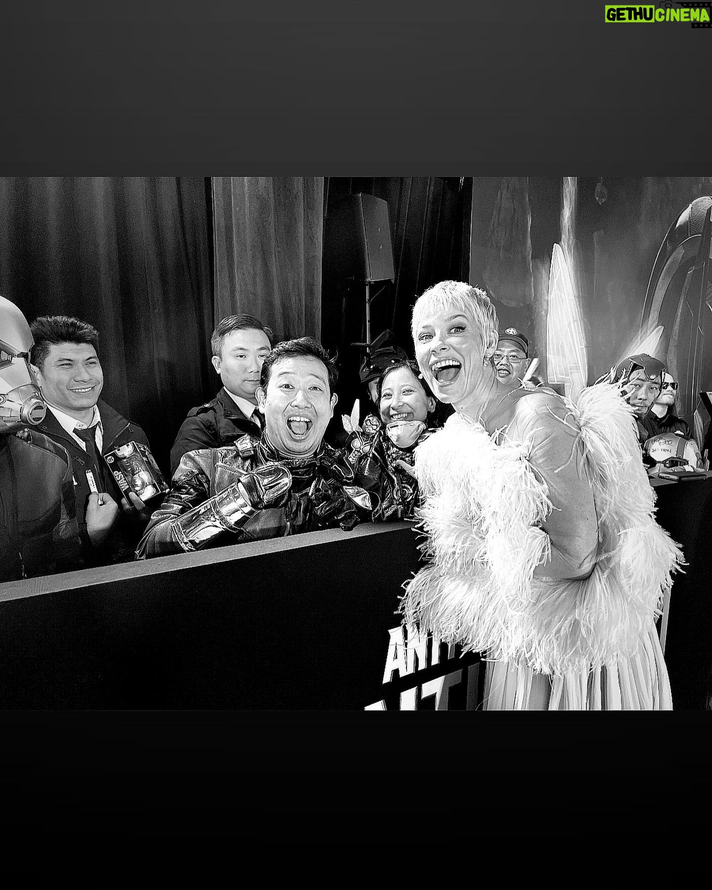 Evangeline Lilly Instagram - Thank you to everybody who turned up to make this event a spectacular success. You guys are who we do it for, and last night the payoff of experiencing all of your enthusiasm was so filling. Thank you, thank you, thank you for investing in our hard work, art and passion. 🙏🏼 #antmanandthewaspquantumania #premier @antmanofficial @marvel