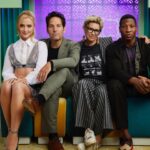 Evangeline Lilly Instagram - Just a few quantum buddies, langin’ around 😉 @kathrynnewton #paulrudd #jonathanmajors #antmanandthewaspquantumania @entertainmentweekly