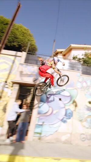 Fabio Wibmer Instagram - Throwback to my Chile Project and this wallride!
I saw this wallride about 10 years ago when @chrisvandine hit it in a YouTube video and it‘s always been one of my favourite mtb clips on YouTube. Going there and seeing it in real life was so sick and I‘ve been inpressed by how techy and big it was. It just never shows in the videos.
I‘ve been hyped to get it done and ride it out.
It‘s always way easier tho when you know someone did it already. So big up to Chris for going huge on it 10 years ago 🙏
#MyCanyon
